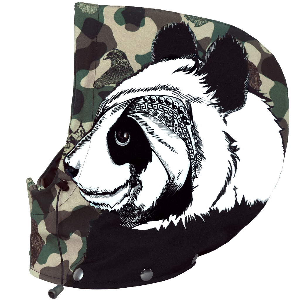 Camo_Animal_Panda_snowboard_kaptur_do_kurtki_snowboardowej