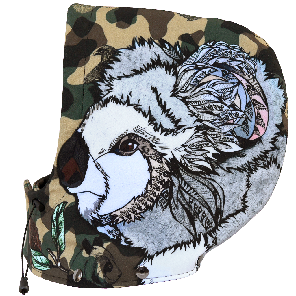Camo_Animal_Koala_snowboard_kaptur_do_kurtki_snowboardowej