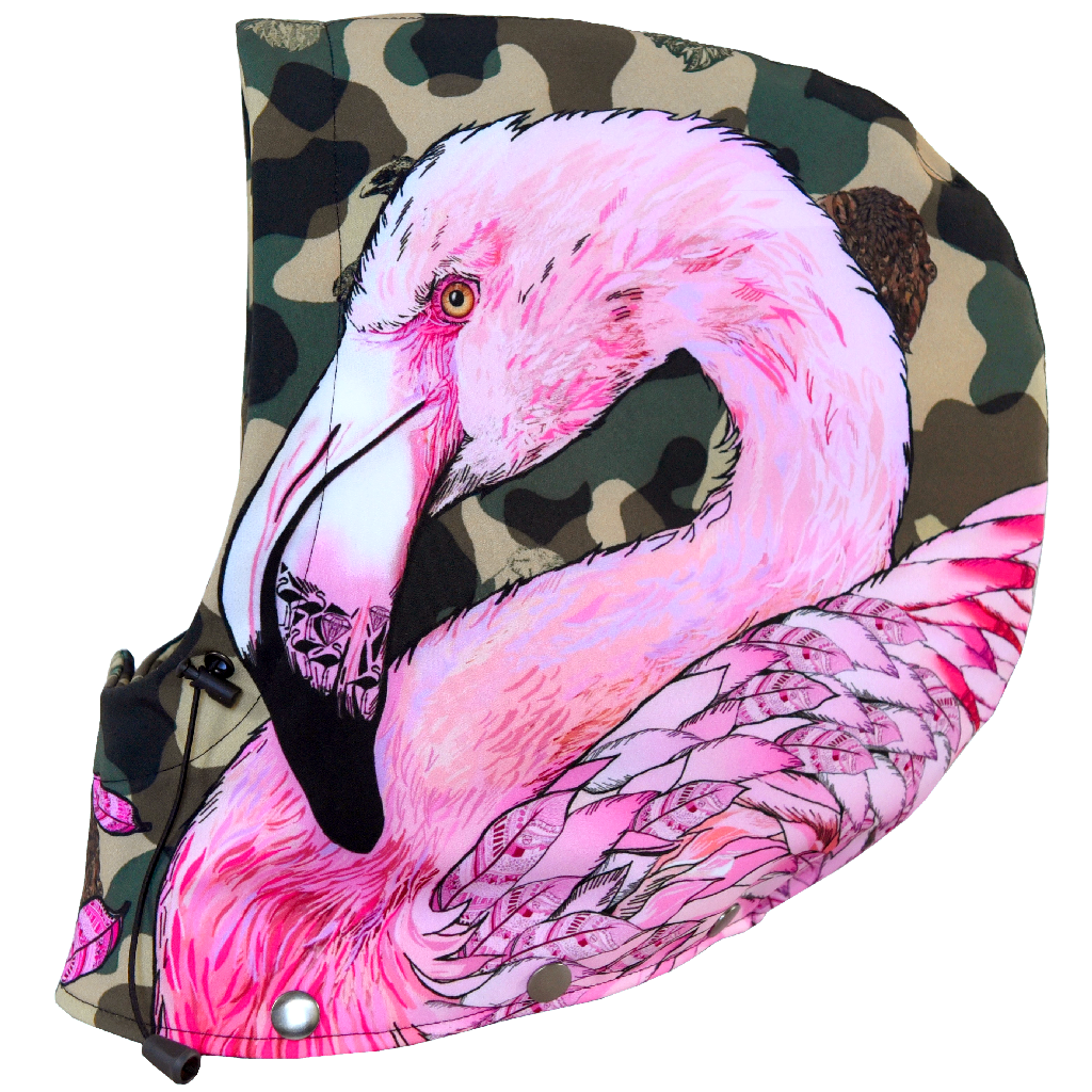 Camo_Animal_Flamingo_snowboard_kaptur_do_kurtki_snowboardowej