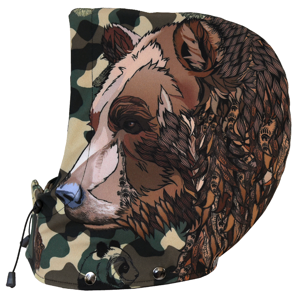 Camo_Animal_Bear_snowboard_kaptur_do_kurtki_snowboardowej