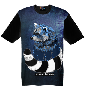 Raccoon t-shirt damski 
