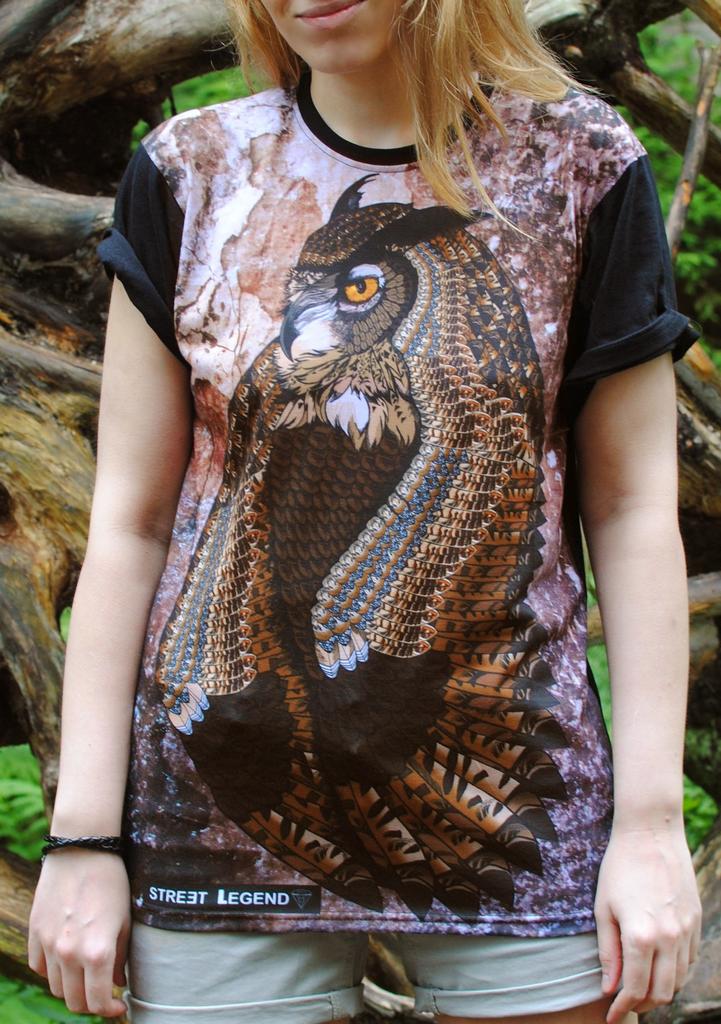 Owl-t-shirt- koszulka-Street-Legend