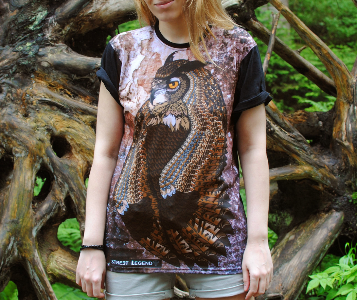 Owl-t-shirt- Street-Legend