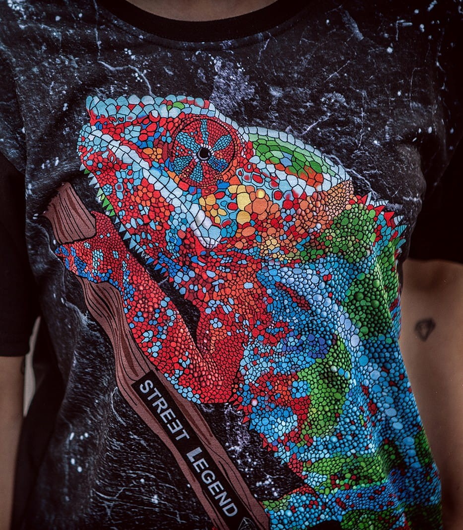 Chameleon- t-shirt- Street- Legend- koszulka