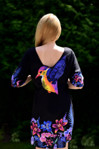  ORIENTAL DWARF dress with exposed back