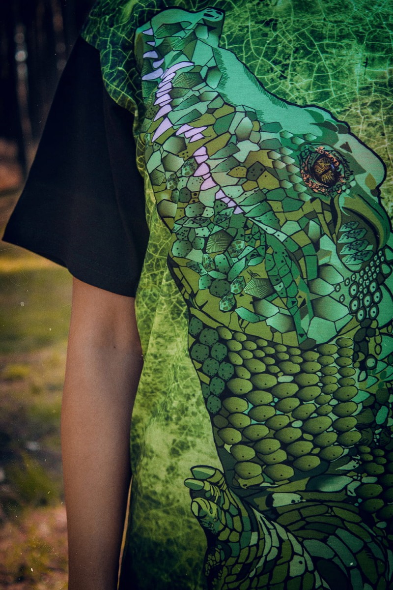 T-shirt- Crocodile- koszulka- z- krokodylem- męska- Street- Legend