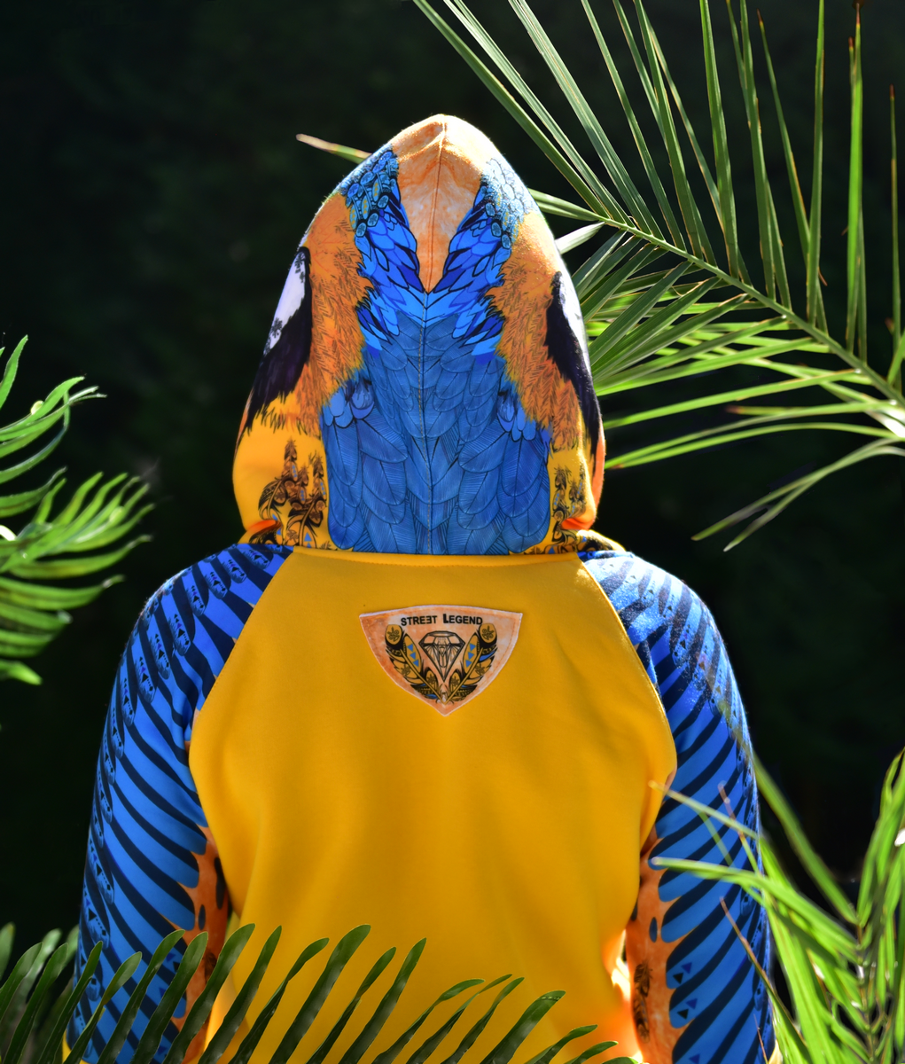 Blue- Ara- bluza- z- papugą- Street- Legend