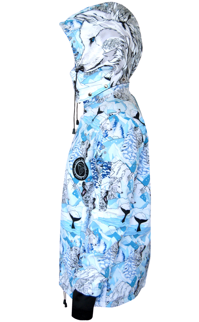 kurtka-Snowboardowa- kurtka- narciarska- Snow- Land-White Wolf