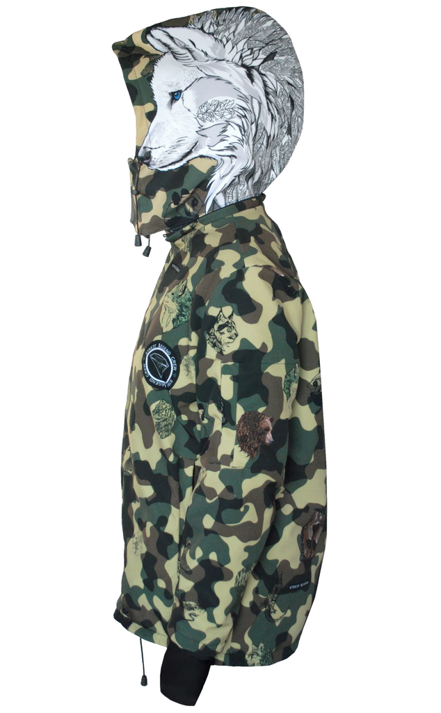 Kurtka- snowboardowa- kurtka- narciarska- Street- Legend- White- Wolf- Snow- Legend