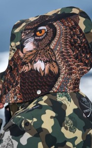 Damska kurtka snowboardowa CAMO ANIMALS OWL