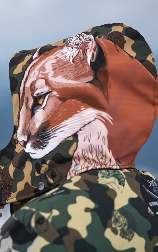Kurtka- snowboardowa- narciarska- Snow- Legend- Street- Legend- Camo- Animals- wodoodporna- Puma