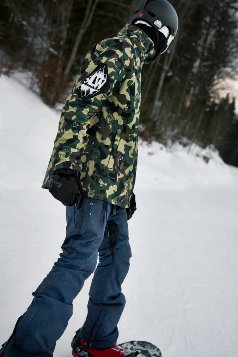Kurtka- snowboardowa- narciarska- Snow- Legend- Street- Legend- Camo- Animals- softshell- wodoodporna