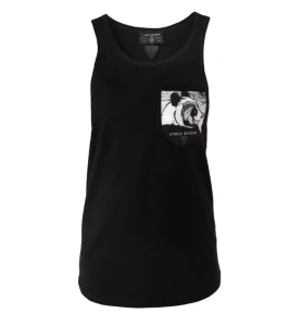 PANDA tank top damski czarny 