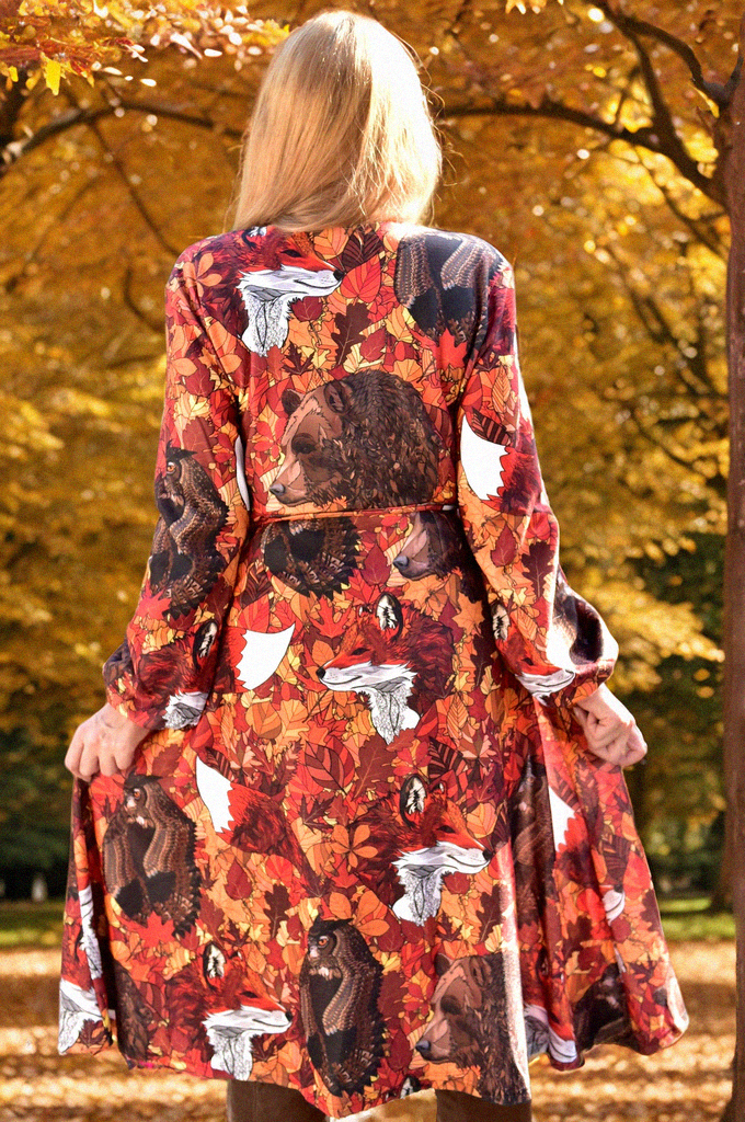 Sukienka- jesienna- wiosenna- kopertowa- z- długim- rękawem- street- Legend