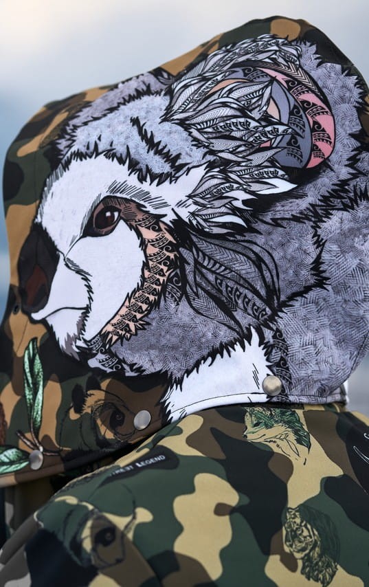 Kurtka- snowboardowa- narciarska- Snow- Legend- Street- Legend- Camo- Animals- softshell- Koala