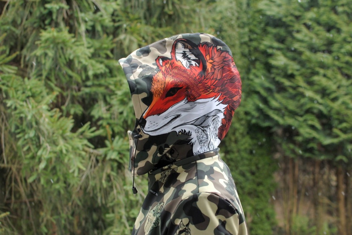 Camo Animals Fox kurtka snowboardowa softshell