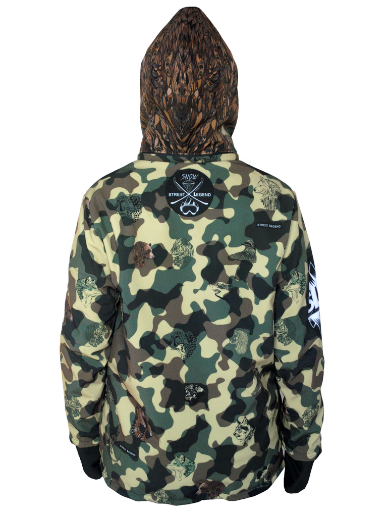 Kurtka snowboardowa, kurtka narciarska Street Legend Camo Animals Bear.png