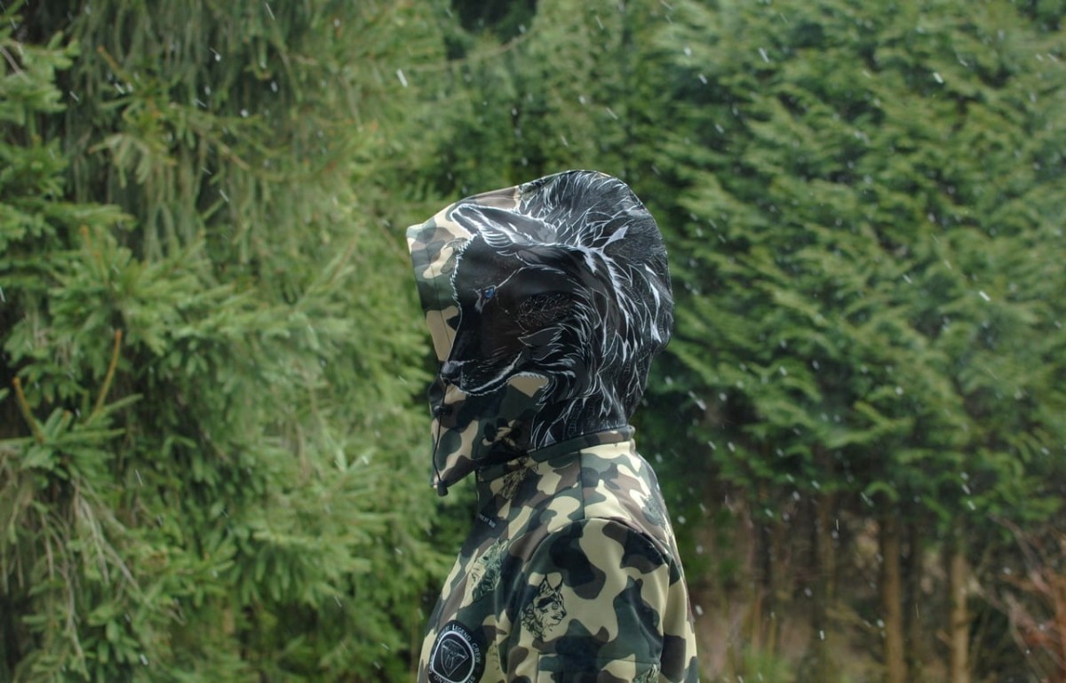 Black Wolf Camo kurtka Softshelowa